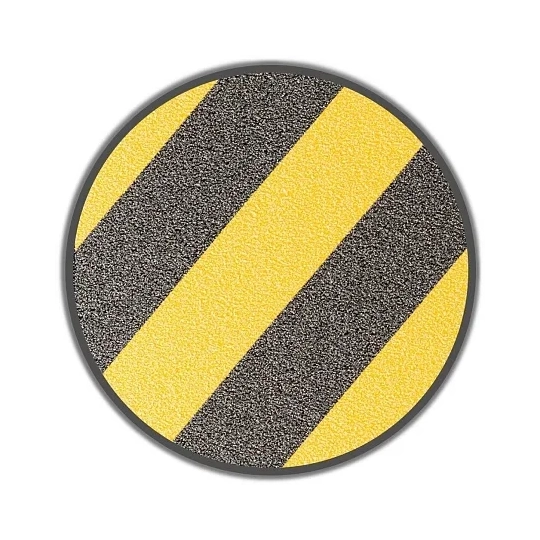 Taśma antypoślizgowa ostrzegawcza żółto-czarna R13, 25 mm x 18,3 m