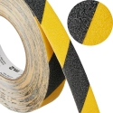 Warning anti-slip tape yellow-black R13, 25 mm x 18.3 m