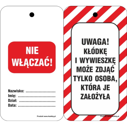 Zawieszka LOTO miękka z metalowym kółkiem wg projektu klienta