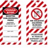Zawieszka LOTO miękka - "urządzenie w trakcie naprawy lub przeglądu" 75 x 160 mm bez metalowego oczka