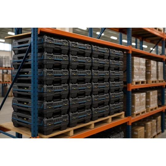 Skrzynia składana na akumulatory litowo-jonowe FLEX 975 L Basic, 2250 x 1140 x 635 mm
