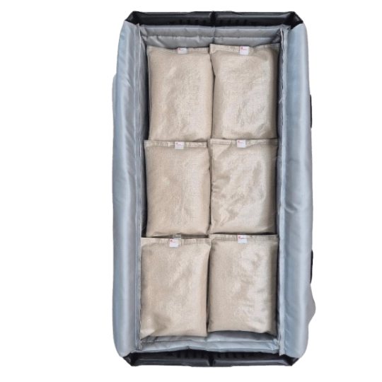 Skrzynia składana na akumulatory litowo-jonowe FLEX 240 XS Premium, wraz z PyroBubbles, 1140 x 595 x 635 mm