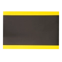 Mata przeciwzmęczeniowa przemysłowa W1, 60 x 91 cm, czarno-żółta, środowisko suche, lekka praca stojąca do 3 godzin