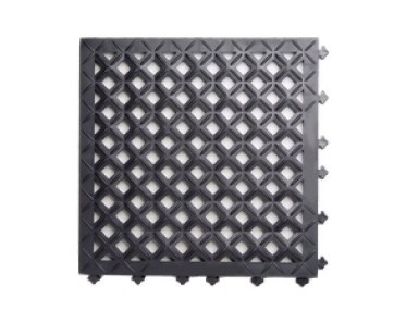 Mata modułowa antybakteryjna, antyzmęczeniowa, 4safety, H9, 46 x 46 cm, czarna