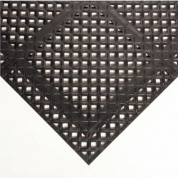 Mata modułowa ergonomiczna, antypoślizgowa, 4safety, H2, 46 x 46 cm, czarna