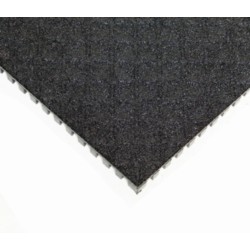 Modular, ergonomic, anti-slip mat, 4safety, H3, 46 x 46 cm, black