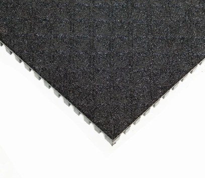 Mata modułowa, ergonomiczna, antypoślizgowa, 4safety, H3, 46 x 46 cm, czarna