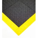 'Mata modułowa ergonomiczna, antypoślizgowa, 4safety, H3, 112 x 112 cm, czarno-żółta w zestawie z obrzeżami