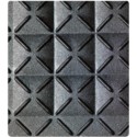 Mata modułowa ergonomiczna, antypoślizgowa, 4safety H7, 46 x 46 cm, szara, wytrzymała na ruch kołowy