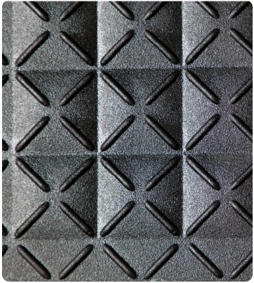 Mata modułowa ergonomiczna, antypoślizgowa, 4safety H7, 46 x 46 cm, szara, wytrzymała na ruch kołowy
