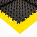 Modular ergonomic anti-slip mat, 4safety, H1, 46 x 46 cm, black