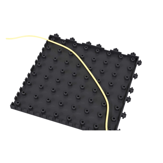 Ergonomic modular anti-slip mat, 4safety H6, 46 x 46 cm, gray