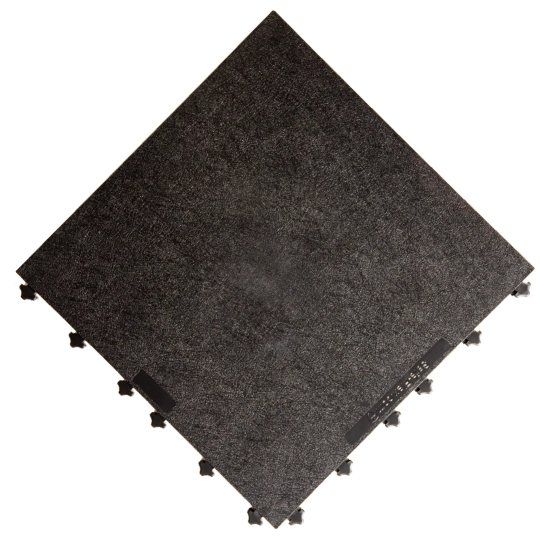 Mata modułowa ergonomiczna, antypoślizgowa, 4safety H6, 46 x 46 cm, szara