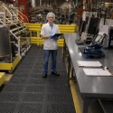 Modular antibacterial, anti-fatigue mat, 4safety, H9, 46 x 46 cm, black