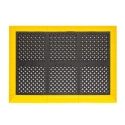 Modular ergonomic anti-slip mat, 4safety, H2, 46 x 46 cm, black