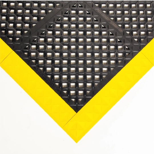 Mata modułowa ergonomiczna, antypoślizgowa, 4safety, H2, 46 x 46 cm, czarna