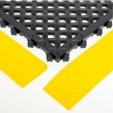 Modular ergonomic anti-slip mat, 4safety, H2, 46 x 46 cm, black