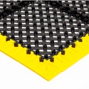 Modular ergonomic anti-slip mat, 4safety, H2, 46 x 46 cm, black