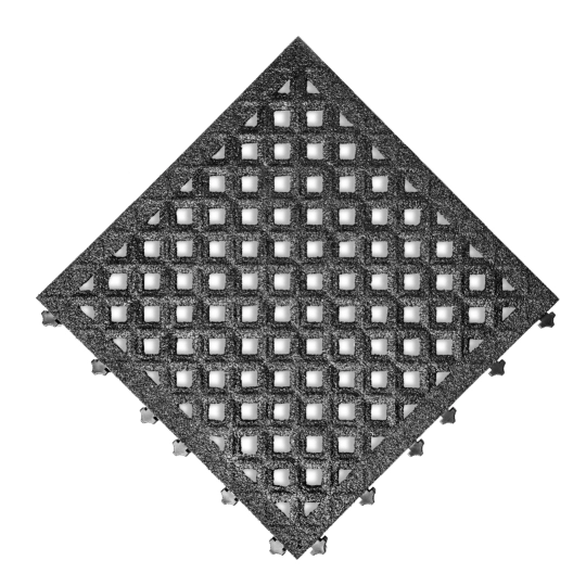 'Mata modułowa ergonomiczna, antypoślizgowa, 4safety, H4, 46 x 46 cm, czarna