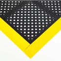 'Mata modułowa ergonomiczna, antypoślizgowa, 4safety, H4, 46 x 46 cm, czarna