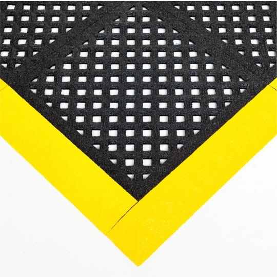 'Modular ergonomic anti-slip mat, 4safety, H4, 46 x 46 cm, black