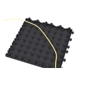 Mata modułowa, ergonomiczna, antypoślizgowa, 4safety, H3, 46 x 46 cm, czarna