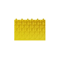 Edge for modular mat H6/H7, male middle, 30 x 46 cm, yellow