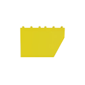 Edge for modular mat H6/H7, male right, 30 x 46 cm, yellow