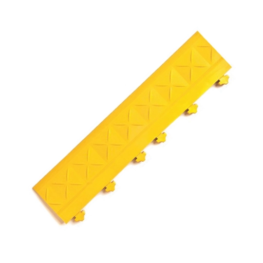 Edge for modular mat H5, male, 46 x 10 cm, black
