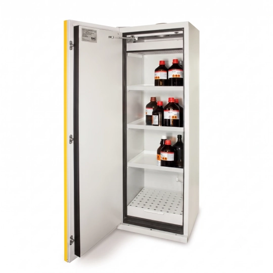 Fire-resistant cabinet size M 90 min 595 x 600 x 1950 mm, yellow doors