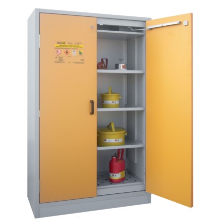 Szafa ognioodporna 30 min XL, 1195×595×1935 mm, dwudrzwiowa, drzwi żółte