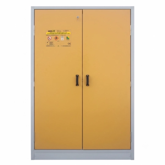 Szafa ognioodporna 30 min XL, 1195×595×1935 mm, dwudrzwiowa, drzwi żółte