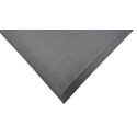 Industrial anti-fatigue mat W1, 60 x 91 cm, black-yellow, dry environment, light standing work up to 3 hours
