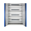 Szafa ognioodporna na baterie litowo-jonowe, dwudrzwiowa, rozmiar XL 90 min 1200 x 600 x 1950 mm, z listwami zasilającymi