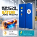 Szafa ognioodporna na baterie litowo-jonowe, dwudrzwiowa