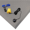 Zestaw mata antystatyczna, podłogowa ESD 4safety, W4, 60 x 91 cm, szara, z akcesoriami uziemiającymi