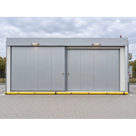 Kontener dwupoziomowy, ognioodporny REI120 na 40 europalet 10500 x 3500 x 3300 mm