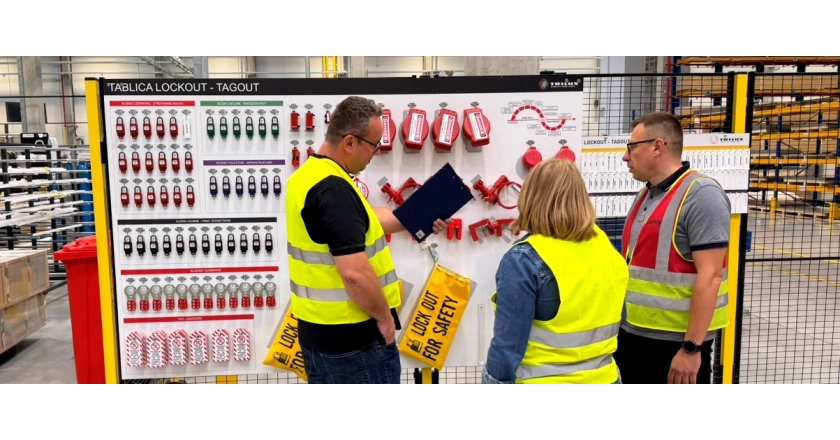 System LOTO na produkcji oświetlenia: jak Trilux zapanował nad różnymi źródłami energii i firmami zewnętrznymi
