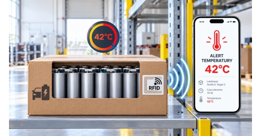 Etykiety RFID - inteligentne monitorowanie temperatury akumulatorów